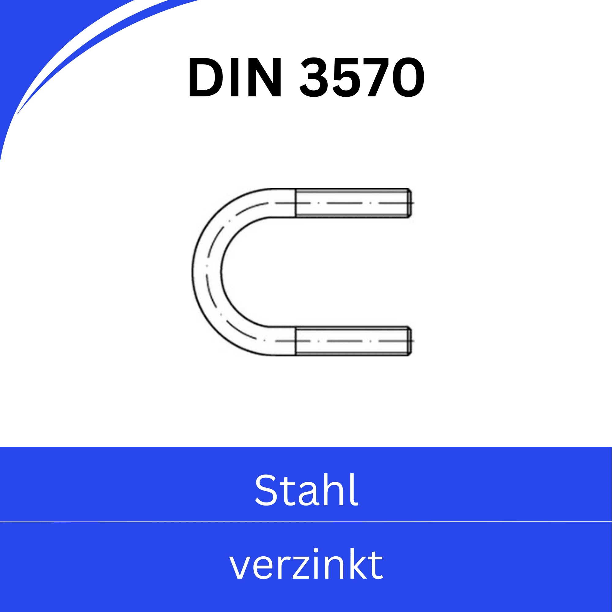 Bild für Kategorie ➤ Kategorie: DIN 3570 ➤ Rundstahlbügel (Stahl verzinkt)